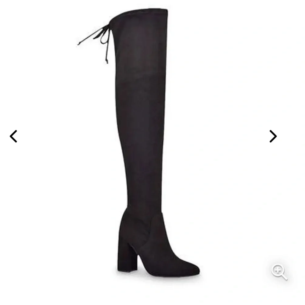 Unisa - Women's Jaydi Black Suede Over-the-Knee Boots